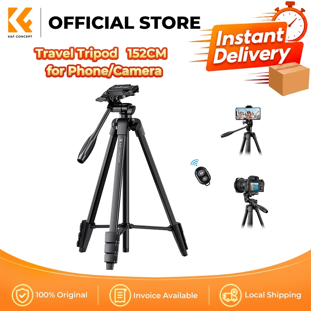 K&F CONCEPT 2-in-1 Bluetooth Travel Tripod on Shopee Malaysia