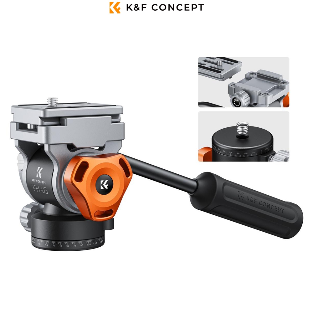 K&F Concept Video Fluid Head Tripod FH-03 on Shopee Malaysia