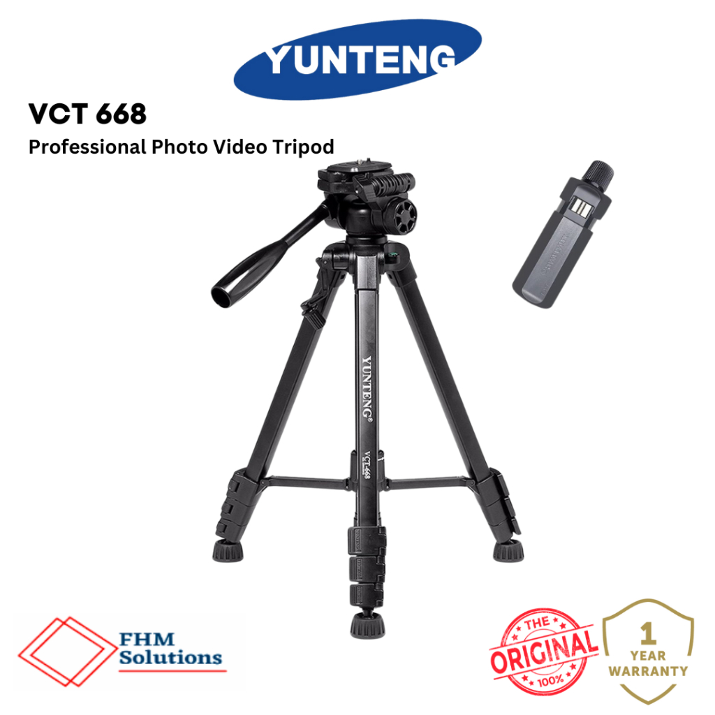 Yunteng VCT-668 Fluid Head Video Tripod