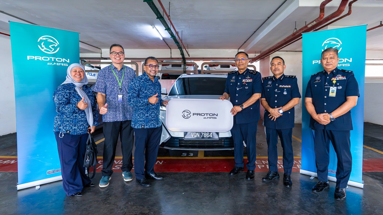 Malaysia's Police Are Testing 3 Proton e.MAS EVs for Possible Fleet Use