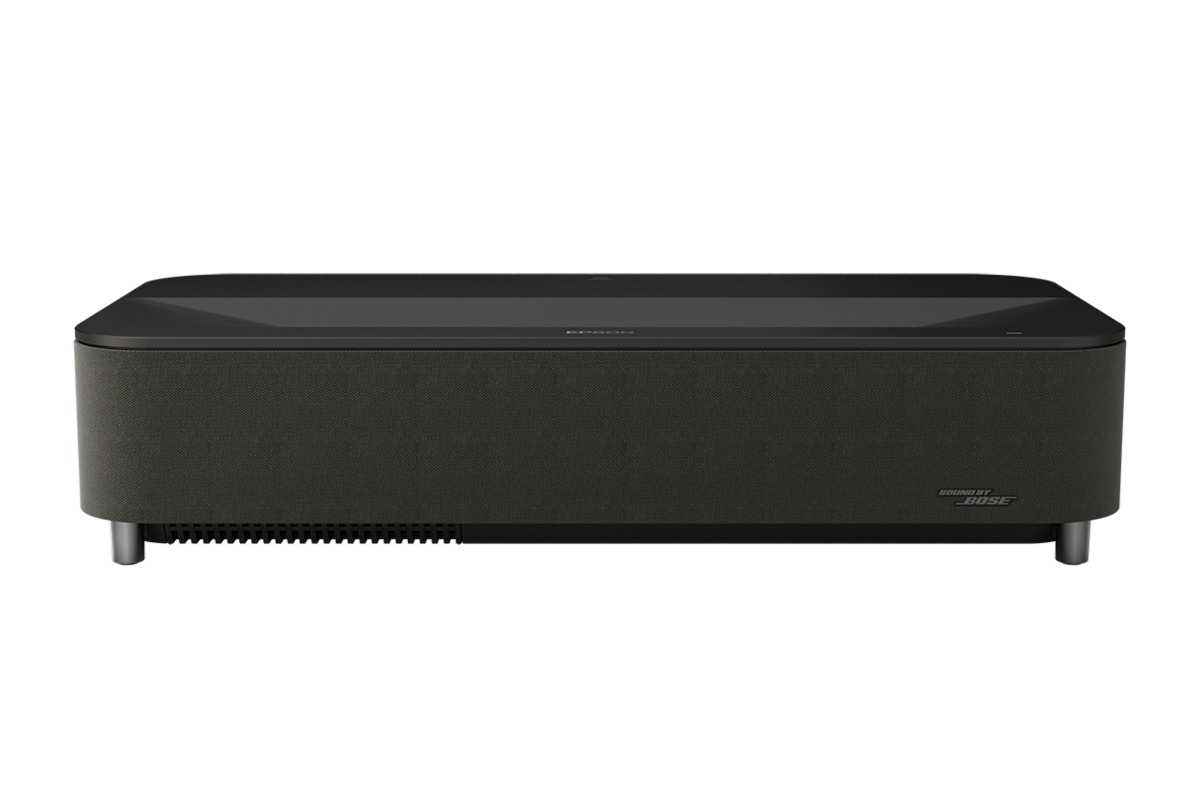 Epson Lifestudio Grand Plus EH-LS970B laser projector front view with Sound by Bose branding