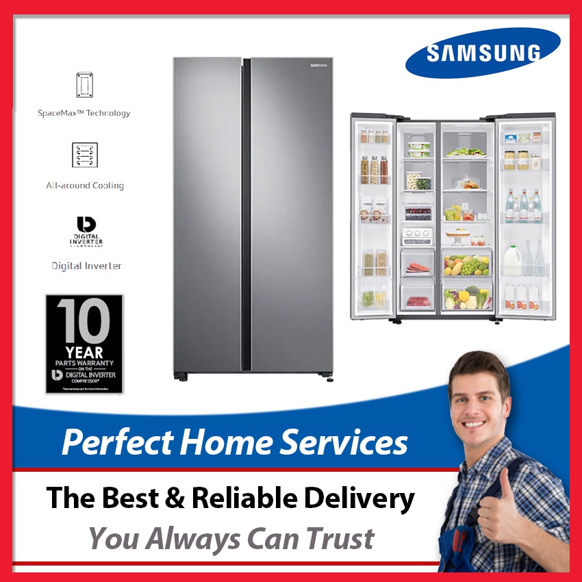 Samsung RS62R5031SL Side by Side Fridge (647L)