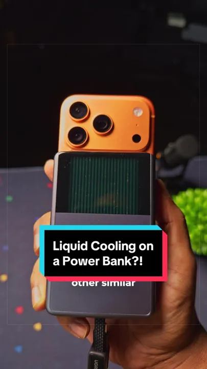 This UGREEN MagFlow Pro Magnetic Power Bank 10000mAh 25W has a VISIBLE cooling system! It...