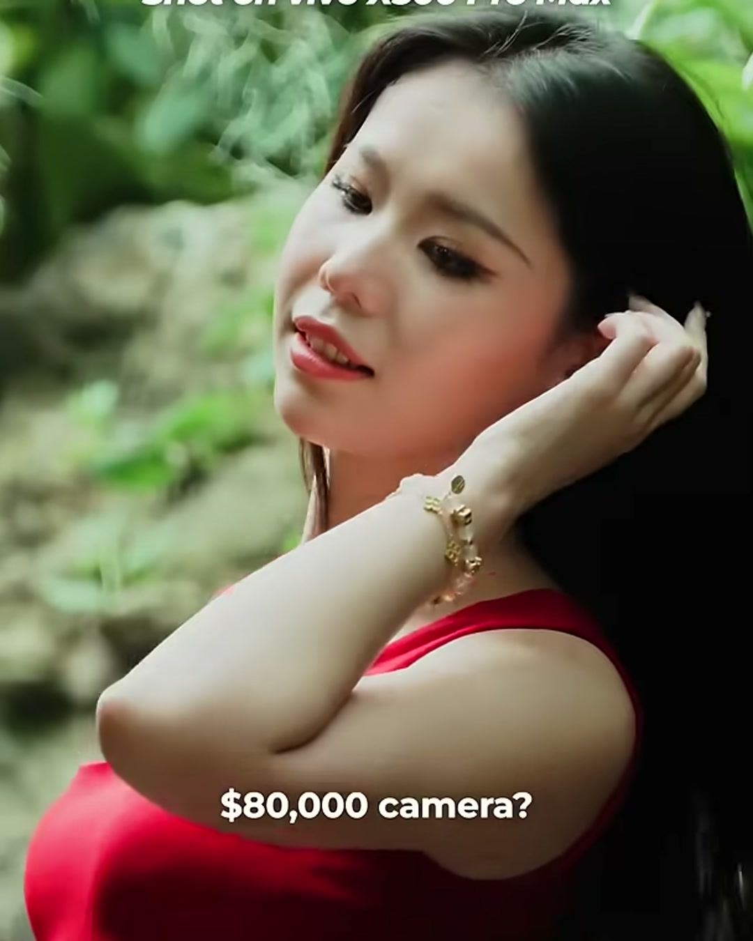Sample photo captioned Shot on vivo X500 Pro Max next to the on-screen line 80,000 dollar camera