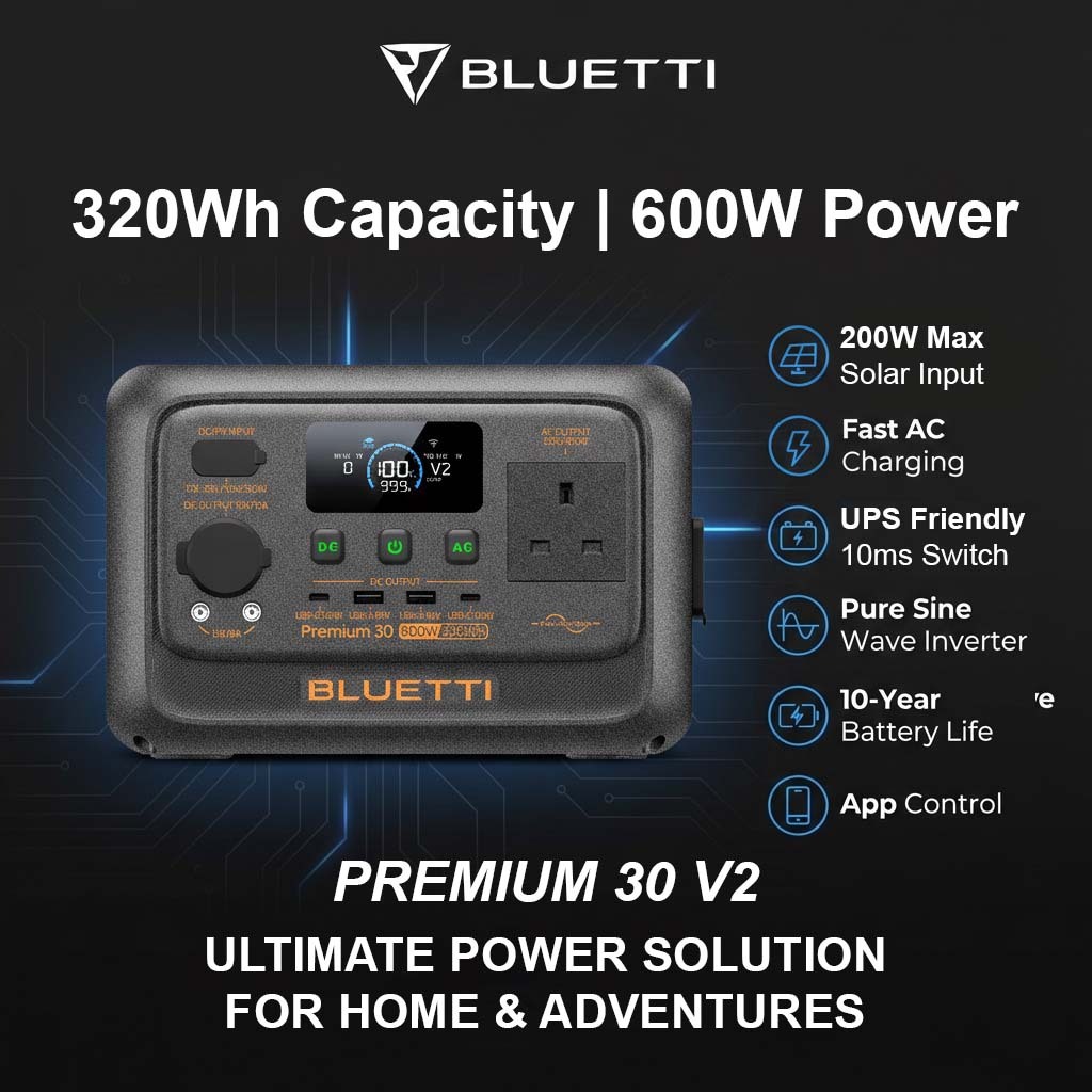 BLUETTI Premium 30 V2 Portable Power Station