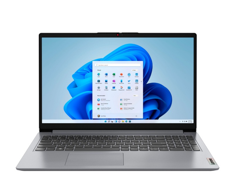 Lenovo IdeaPad 1 15AMN7 laptop, clean studio product photo