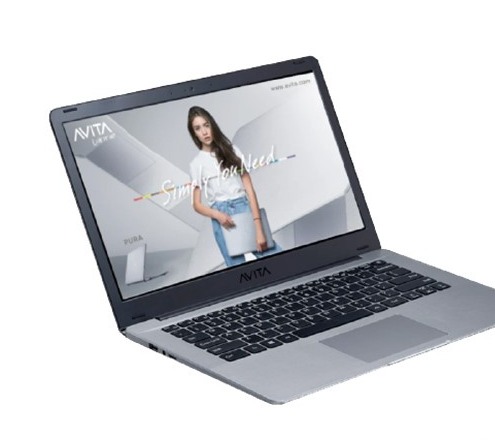 Avita Pura 14 laptop, clean studio product photo