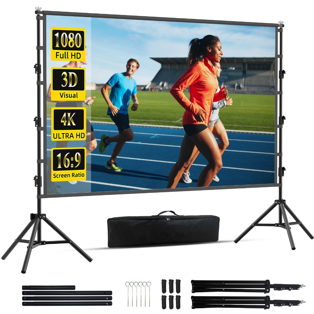 GAINVANE Metal Grey Anti-Light Projector Screen