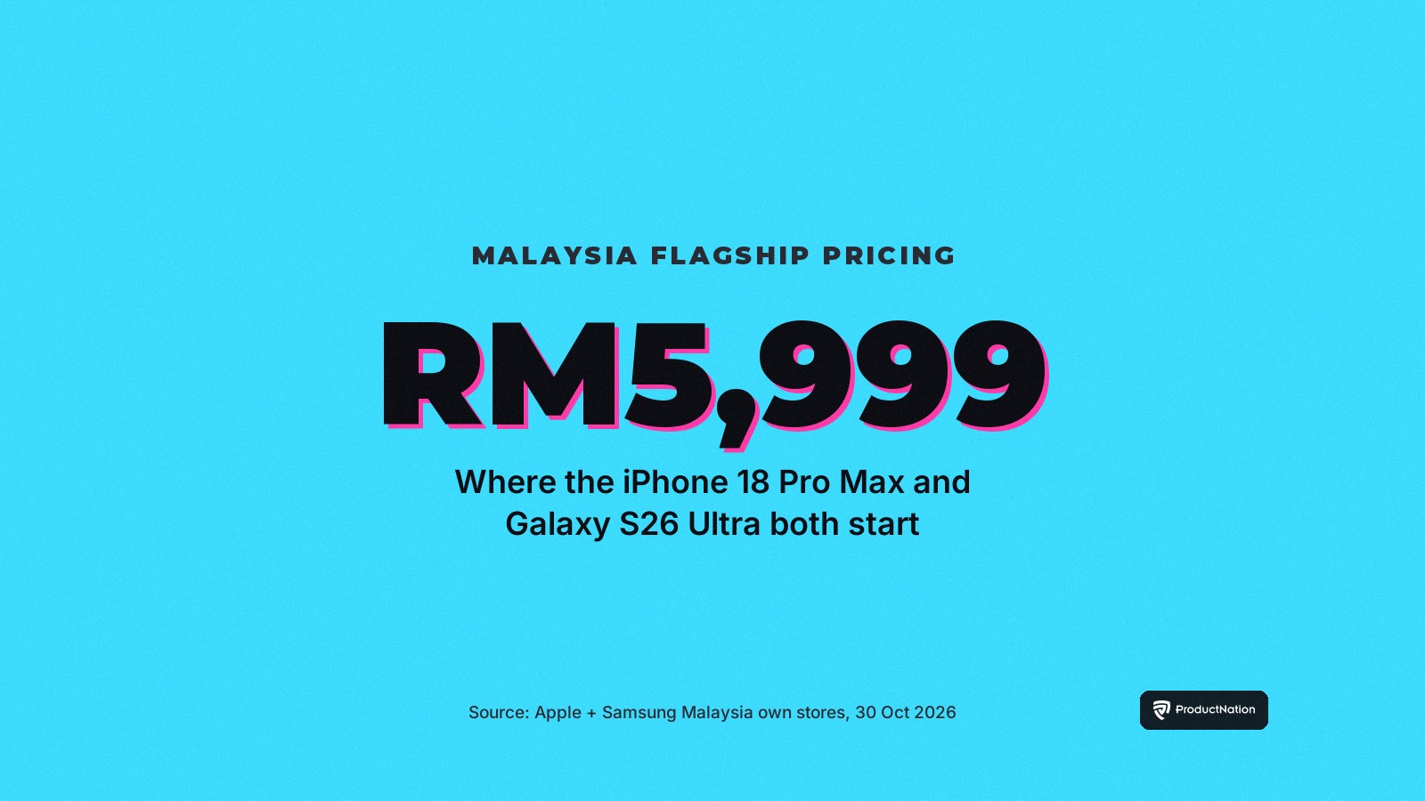 iPhone 18 Pro Max and Galaxy S26 Ultra: Same RM5,999 List Price in Malaysia