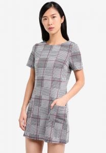 Best cheap patterned tunic dress with pockets