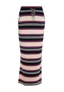 Best printed stripe maxi skirt