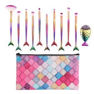 Best mermaid make-up brush set