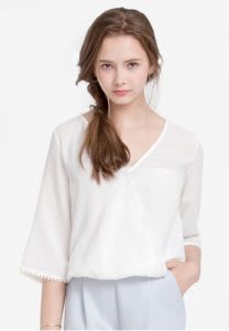 Chiffon Wrap Blouse