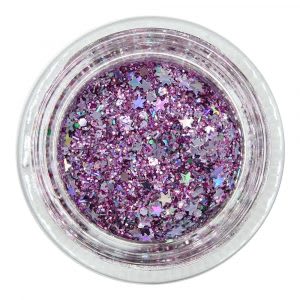 Halloween makeup with glitter - suitable for beginners