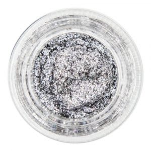 Best gel makeup with silver glitter