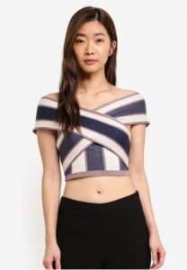 Wrap Fitted Crop Top