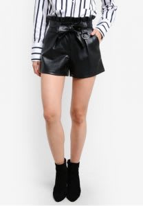 Best leather high waisted shorts