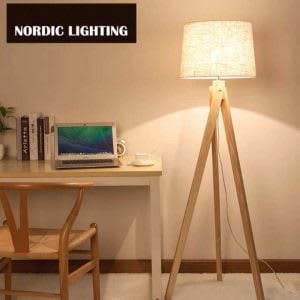 Best tripod floor lamp with wood frame
