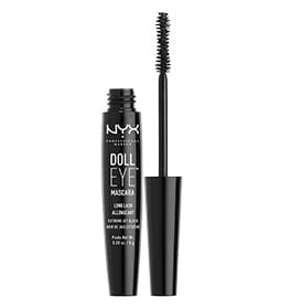 Lengthening fiber mascara