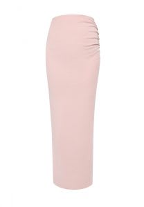 Best fitted petite maxi skirt with elastic waistband