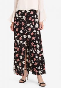 Best floral maxi skirt with slits for weddings
