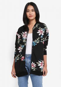 Best floral long bomber jacket