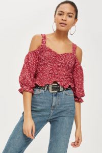 Cold Shoulder Floral Top