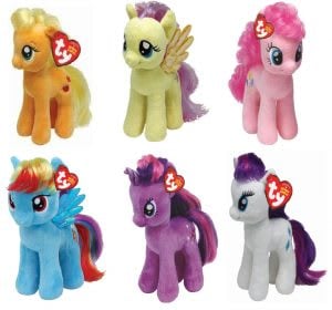 TY My Little Pony Beanie Buddies Soft Plush Toy