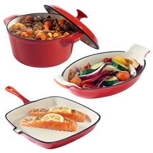 Cast iron cookware set