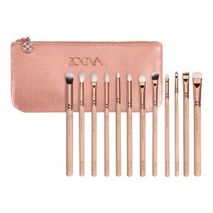 Eye makeup brush set with bag