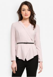 zalia peplum top