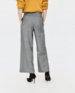 zara patterned pants