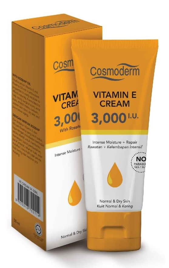 Cosmoderm Vitamin E Cream 3000iu With Rosehip Oil 50ml Harga Review Ulasan Terbaik Di Malaysia 2021
