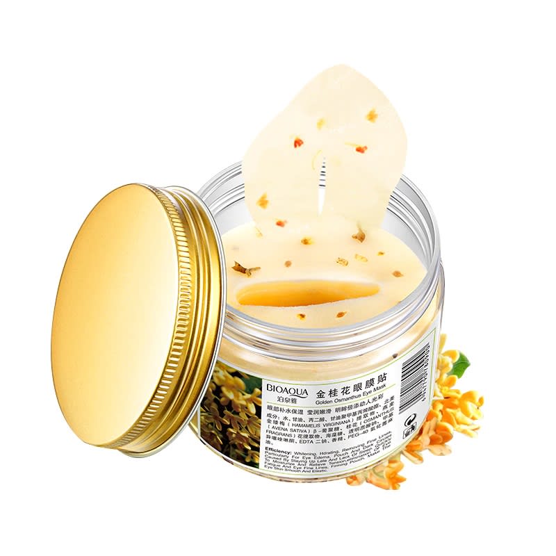 BIOAQUA 80 pcs Eye Skin Care Golden Osmanthus Collagen Eye Mask Harga
