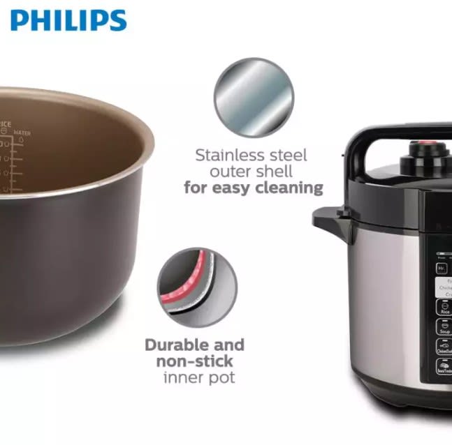 Philips Electric Pressure Cooker 5.0L HD2136 (HD2136/60) Harga & Review