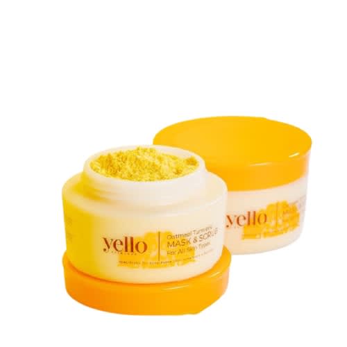 Yello Skincare Oatmeal Turmeric Mask & Scrub