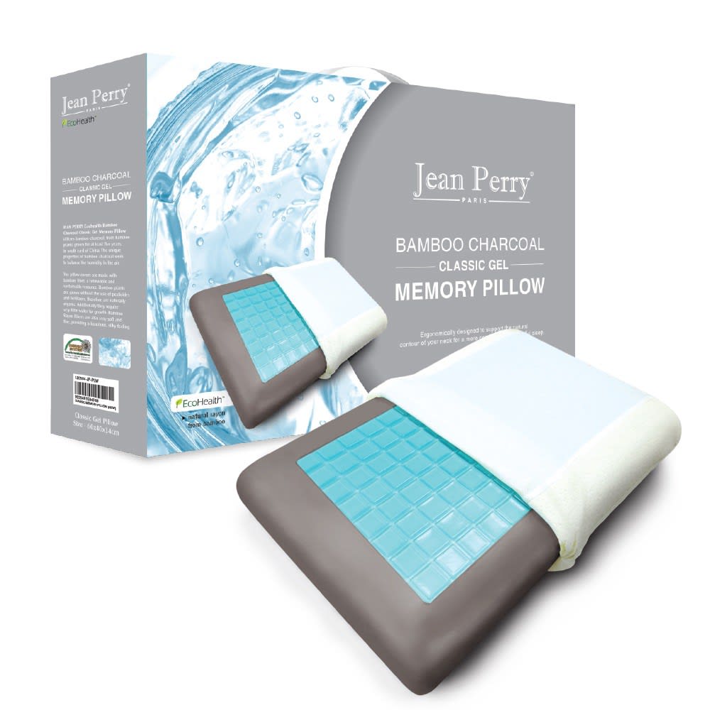 Jean Perry Ecohealth Bamboo Charcoal Gel Memory Pillow Harga & Review / Ulasan Terbaik di