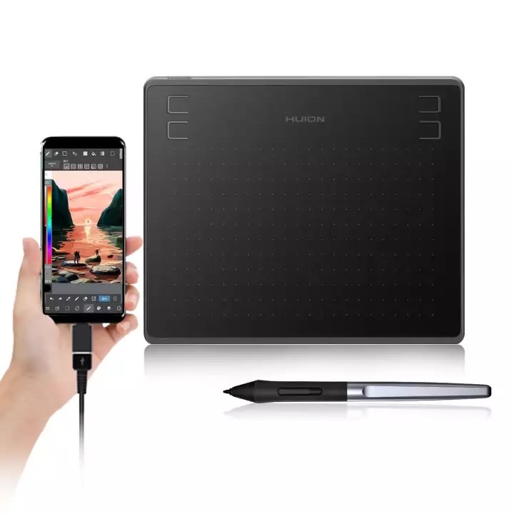 HUION HS64 Digital Graphics Drawing Tablet with Battery-Free Stylus