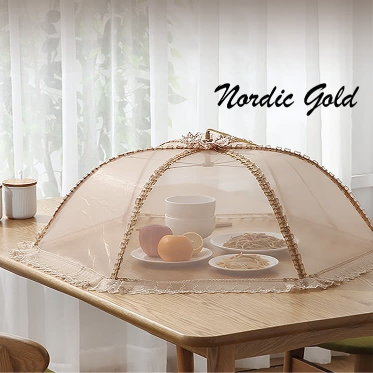 Foldable/Breathable Vintage Food Cover Umbrella Design