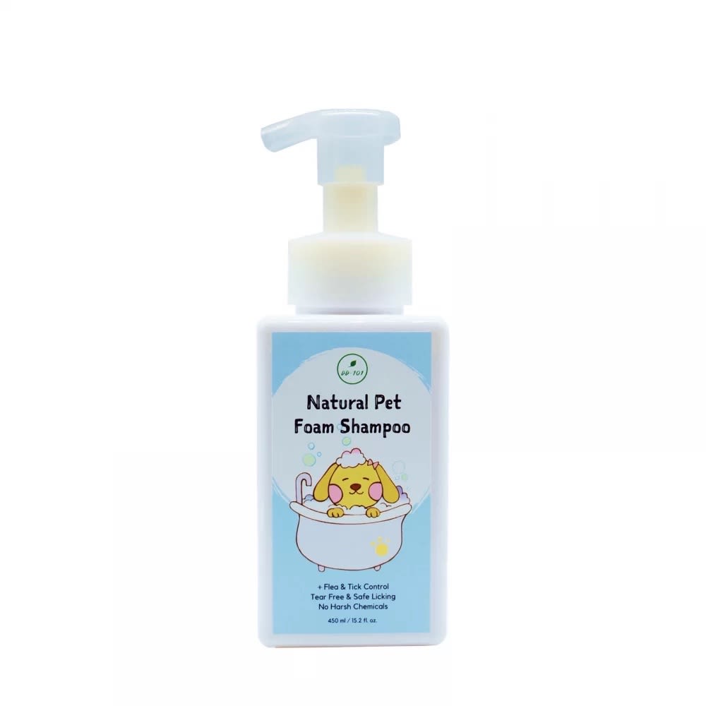 DD101 Natural Pet Foam Shampoo Flea & Tick Control