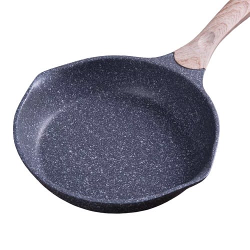 Jeetee Marble Stone Non Stick Frying Pan with Lid Granite Die-cast Cooking Pan