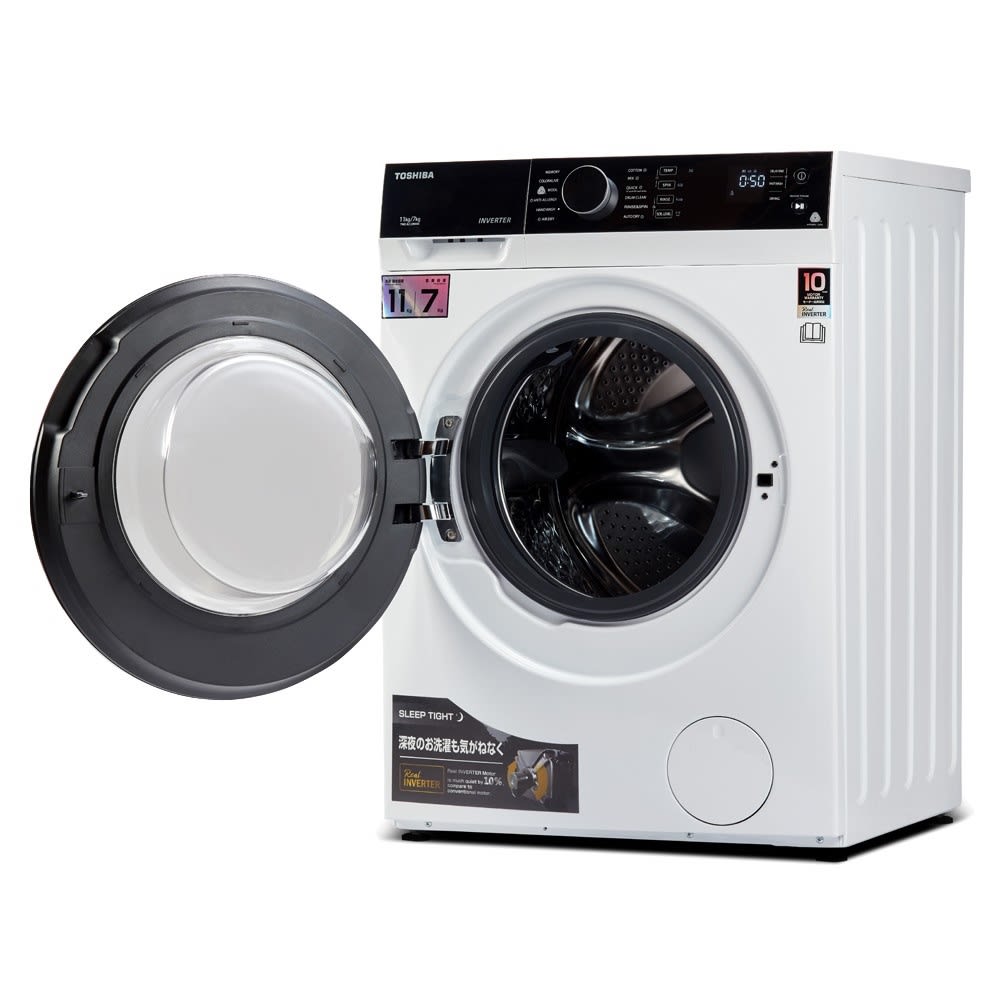 Toshiba Washer Dryer Inverter Front Load Washing Machine TWD-BJ120M4M