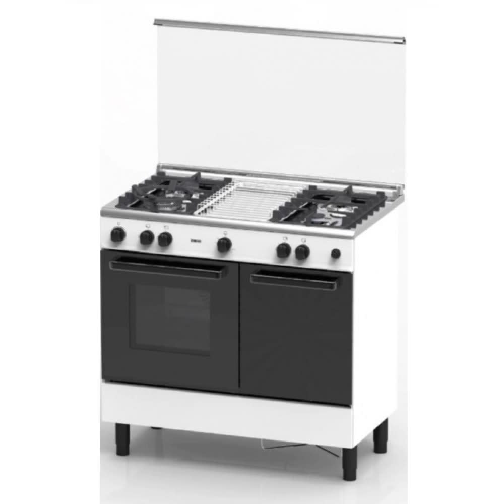 Zanussi Gas Cooker Oven (62L90cm) 4-Burners ZCG940W