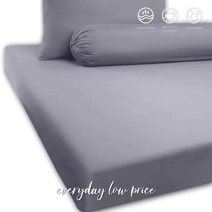 KUN 12 Colors Premium Fitted Bed Sheet