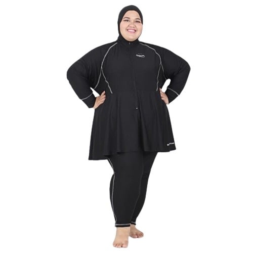 Mis Claire Dolphin Active Swimming Body Suit - Black