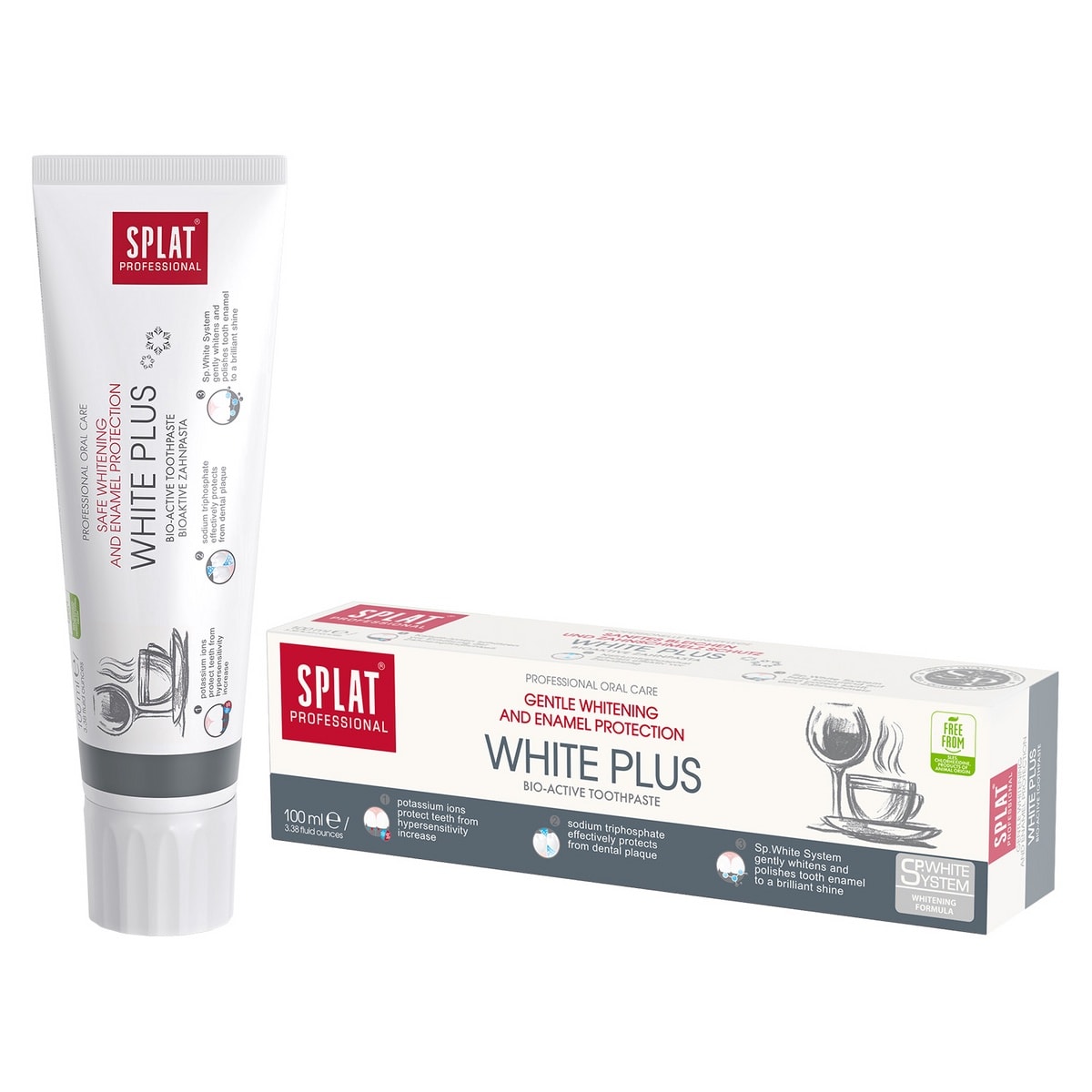 SPLAT Professional Series White Plus Toothpaste