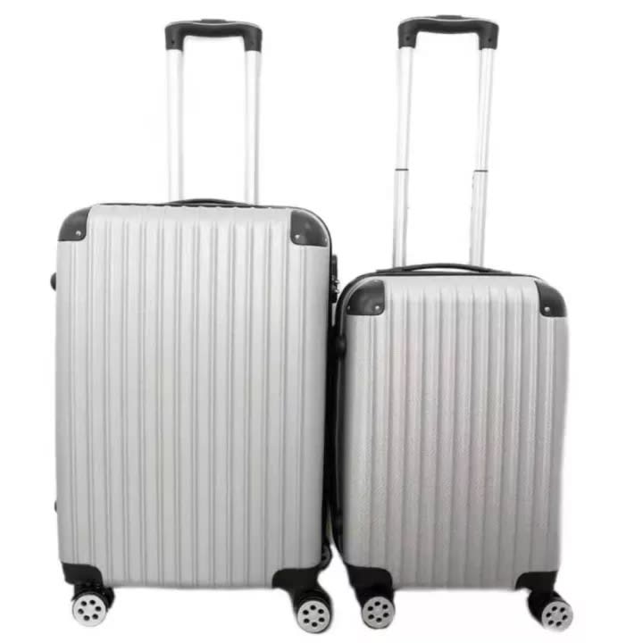 Luggage bag plain 2 in 1 set ABS suitcase