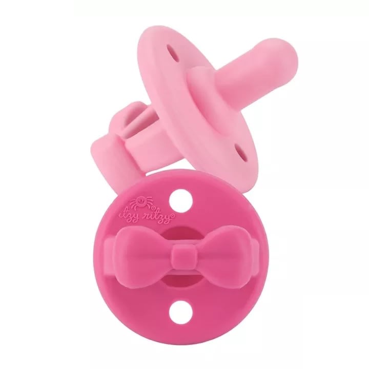 Itzy Ritzy Baby Silicone Symmetrical Pacifier Sweetie Soother Free Size