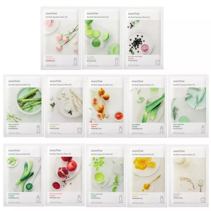 INNISFREE Soothing & Refreshing Mask Set (15-PC in box)