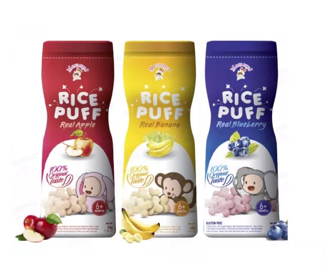 Mommy J Pure Fruit Rice Puffs 45g